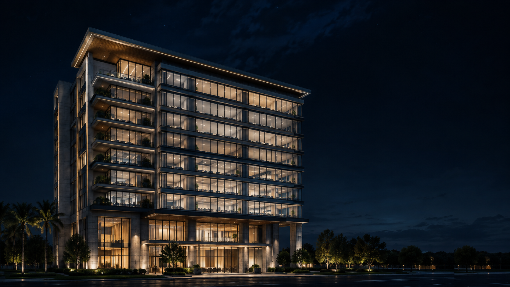 Contemporary South Florida architectural exterior
